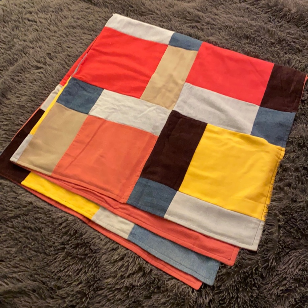 Denim/Corduroy Quilt -flannel backed